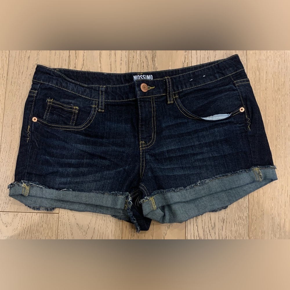 Mossimo Supply Co. Women's Deep Indigo Jean Shorts